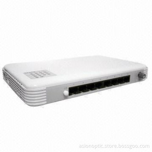 Fast Ethernet Media Converter with 1-port 100Base-FX or 10/100Base-TX Uplink and Managed CPE Switch